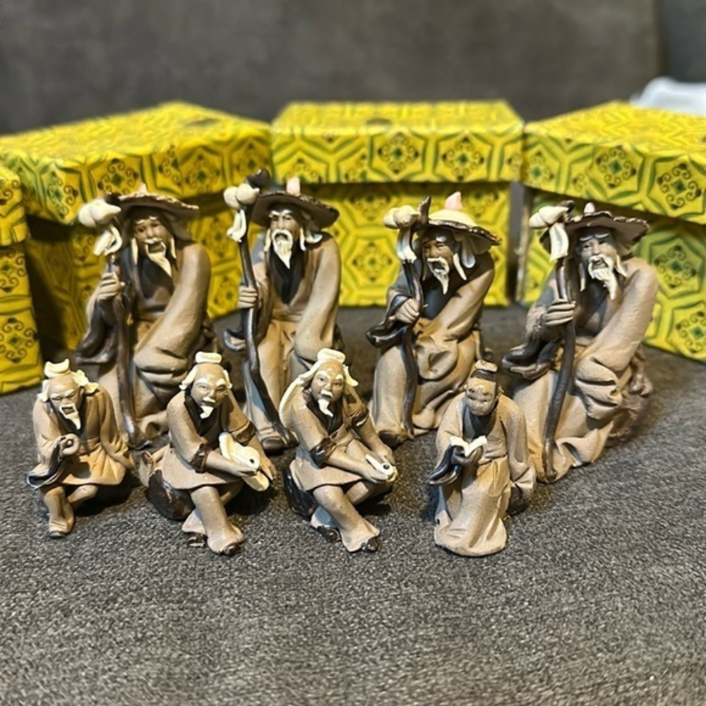 Very old Chinese Mud men.